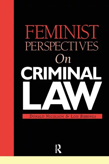 Cover of Feminist Perspectives on Criminal Law