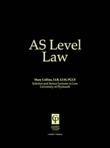Cover of AS Level Law