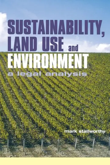 Cover of Sustainability Land Use and the Environment