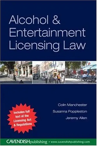 Cover of Alcohol and Entertainment Licensing Law