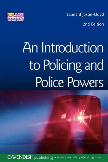 Cover of An Introduction to Policing and Police Powers