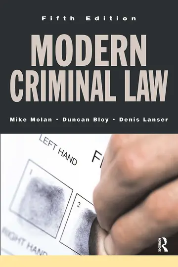 Cover of Modern Criminal Law