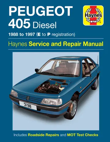 Cover of Peugeot 405 Diesel (88 - 97) E to P