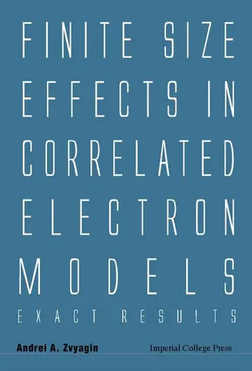 Cover of Finite Size Effects in Correlated Electron Models