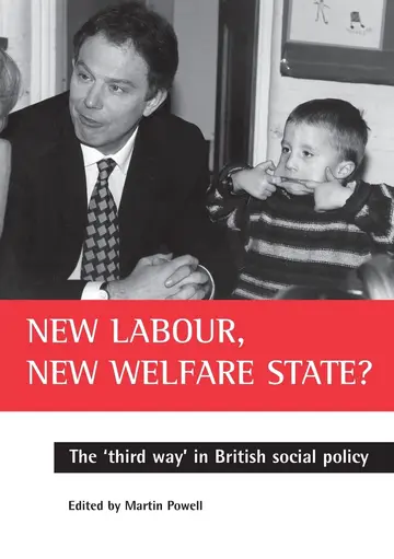 Cover of New Labour New Welfare State