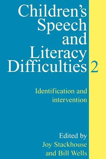 Cover of Children's Speech and Literacy Difficulties