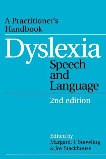 Cover of Dyslexia, Speech and Language