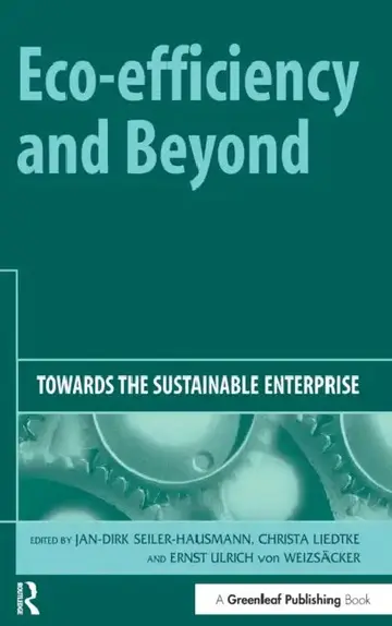 Cover of Eco-Efficiency and Beyond
