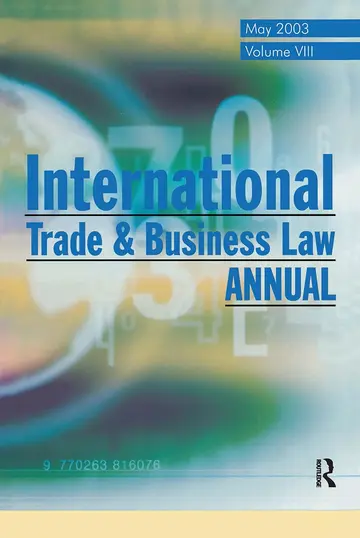 Cover of International Trade & Business Law Annual (8)