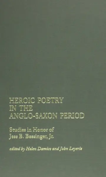 Cover of Heroic Poetry in the Anglo-Saxon Period