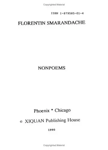 Cover of Nonpoems