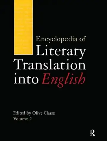 Cover of Encyclopedia of Literary Translation Into English