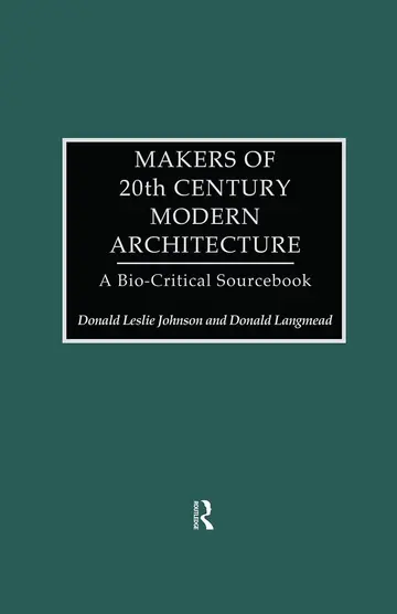 Cover of Makers of 20th-Century Modern Architecture