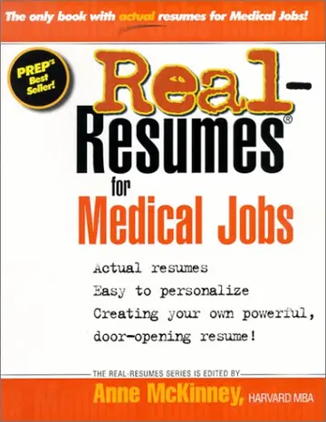 Cover of Real-Resumes for Medical Jobs