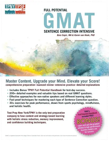 Cover of Full Potential GMAT Sentence Correction Intensive