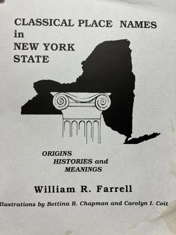 Cover of Classical Place Names in New York State