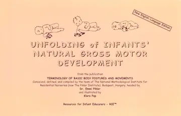 Cover of Unfolding of Infants' Natural Gross Motor Development