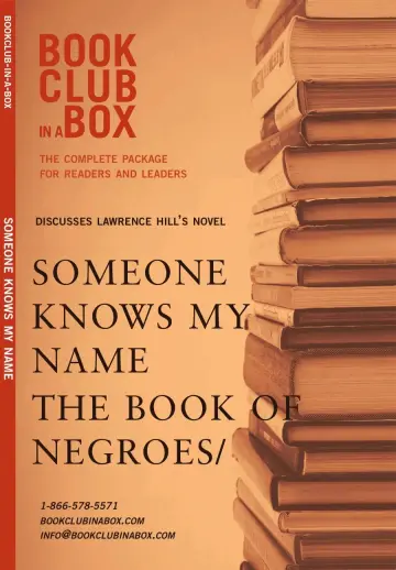 Cover of Bookclub-in-a-Box Discusses 'Someone Knows My Name / the Book of Negroes', the Novel by Lawrence Hill