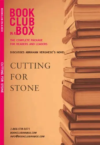 Cover of Bookclub-in-a-Box Presents the Discussion Guide for Abraham Verghese's Novel Cutting for Stone