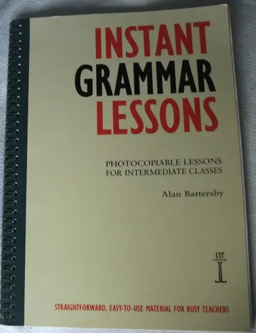 Cover of Instant Grammar Lessons