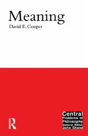 Cover of Meaning