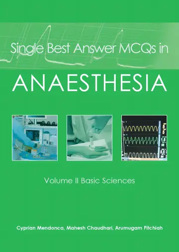 Cover of Single Best Answer MCQs in Anaesthesia