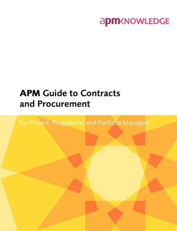 Cover of APM Guide to Contracts and Procurement