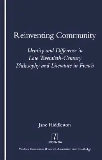Cover of Reinventing Community