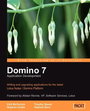 Cover of Domino 7 Lotus Notes Application Development