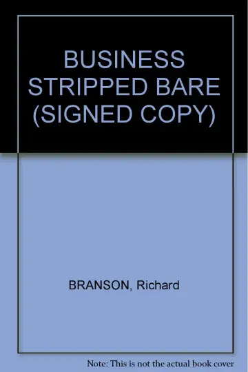 Cover of Business Stripped Bare Limited Edition