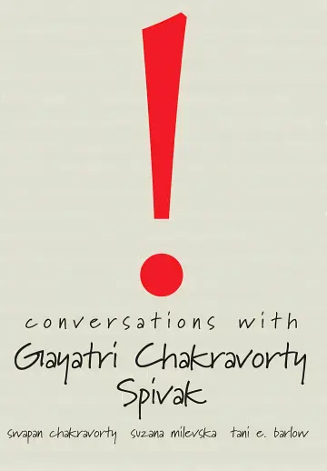 Cover of Conversations with Gayatri Chakravorty Spivak