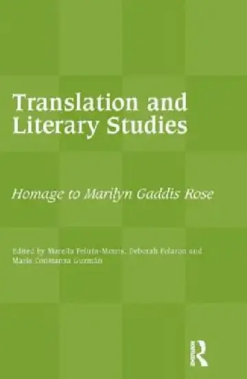Cover of Translation and Literary Studies