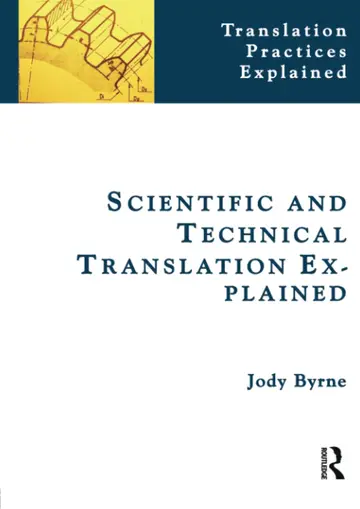 Cover of Scientific and Technical Translation Explained