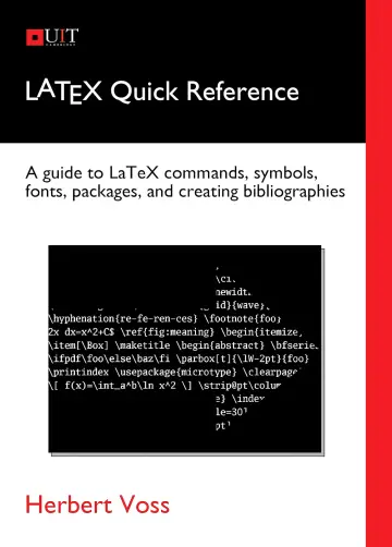 Cover of Typesetting tables with LaTeX
