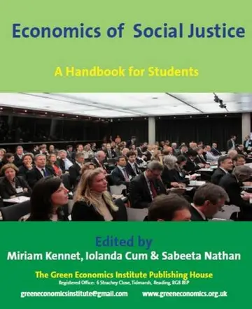 Cover of Economics of Social Justice