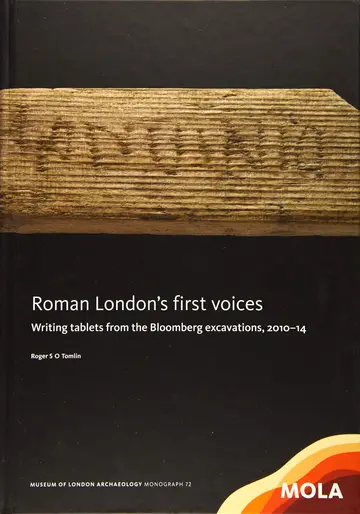 Cover of Roman London's First Voices