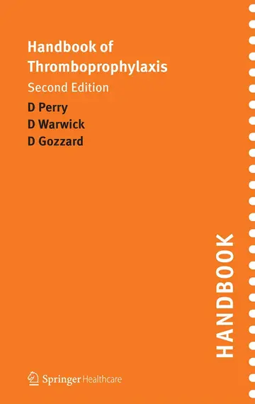 Cover of Handbook of Thromboprophylaxis