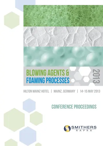 Cover of Blowing Agents and Foaming Processes 2013 Conference Proceedings