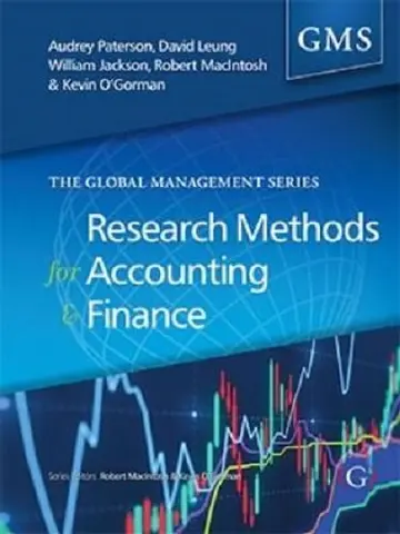 Cover of Research Methods for Accounting and Finance
