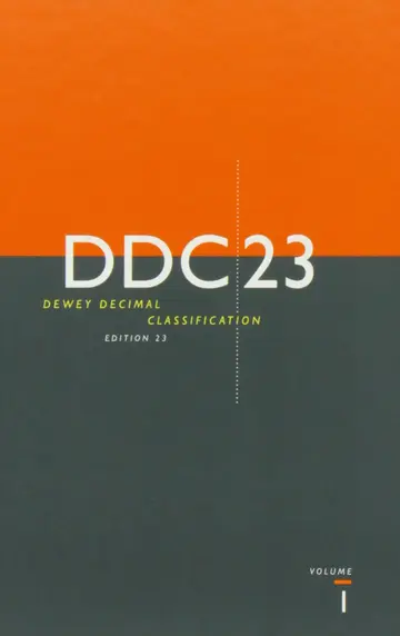 Cover of Dewey Decimal Classification and Relative Index
