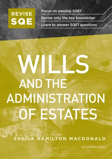 Cover of Revise SQE Wills and the Administration of Estates