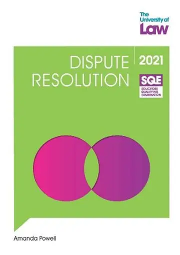 Cover of SQE - Dispute Resolution