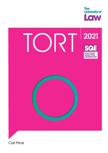 Cover of SQE - Tort