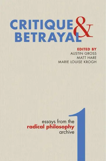 Cover of Critique & Betrayal