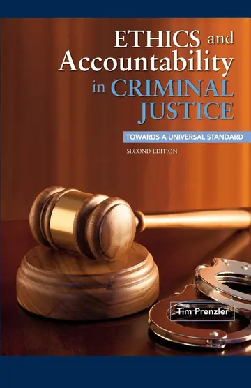 Cover of Ethics and Accountability in Criminal Justice