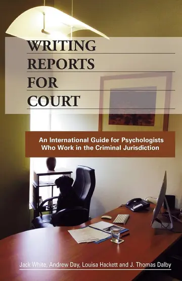 Cover of Writing Reports for Court