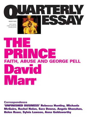 Cover of Quarterly Essay 51 the Prince