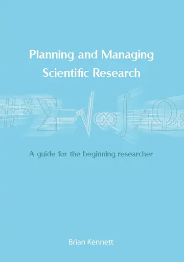 Cover of Planning and Managing Scientific Research
