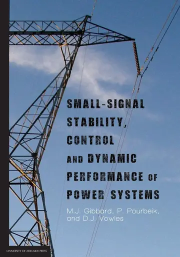 Cover of Small-signal stability, control and dynamic performance of power systems