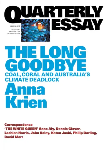 Cover of Quarterly Essay 66 the Long Goodbye